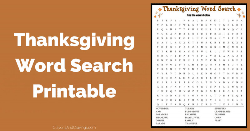 Thanksgiving Dinner Word Whizzle Search
 Thanksgiving Word Search Free Printable Worksheet
