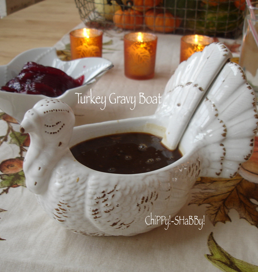 Thanksgiving Gravy Boat
 ChiPPy SHaBBy HaPPy T H A N K S G I V I N G ChiPPy