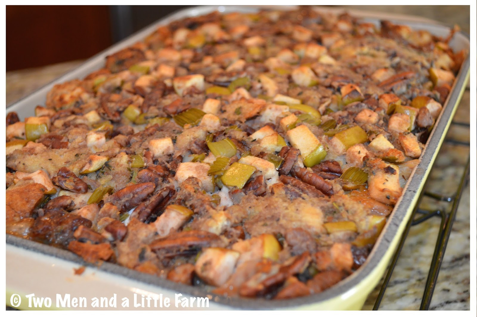 Thanksgiving Leftovers Casserole
 Two Men and a Little Farm THANKSGIVING LEFTOVERS