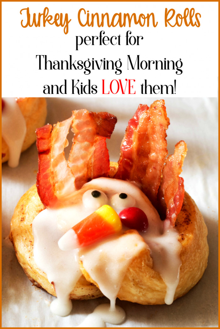 Thanksgiving Morning Breakfast
 Thanksgiving Breakfast Turkey Cinnamon Rolls