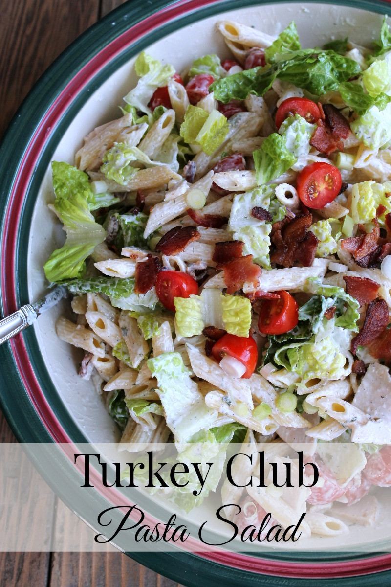 Thanksgiving Pasta Salad
 Turkey Club Pasta Salad