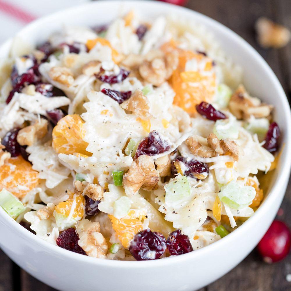 Thanksgiving Pasta Salad
 Turkey Cranberry and Walnut Pasta Salad