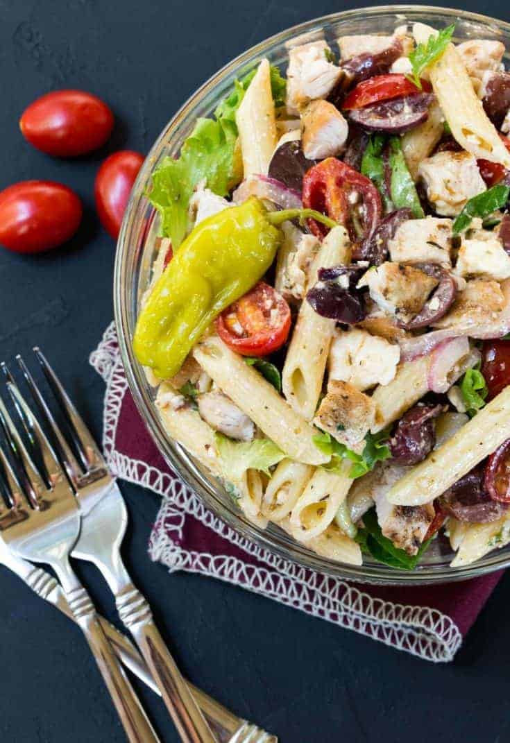 Thanksgiving Pasta Salad
 Greek Turkey Pasta Salad Recipe Garnish with Lemon