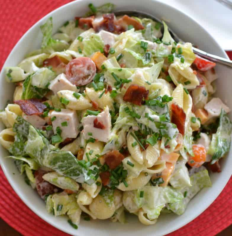 Thanksgiving Pasta Salad
 Quick Easy Turkey Club Pasta Salad