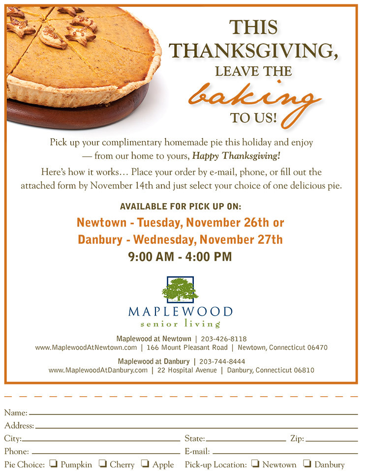 Thanksgiving Pies For Sale
 Maplewood Pies