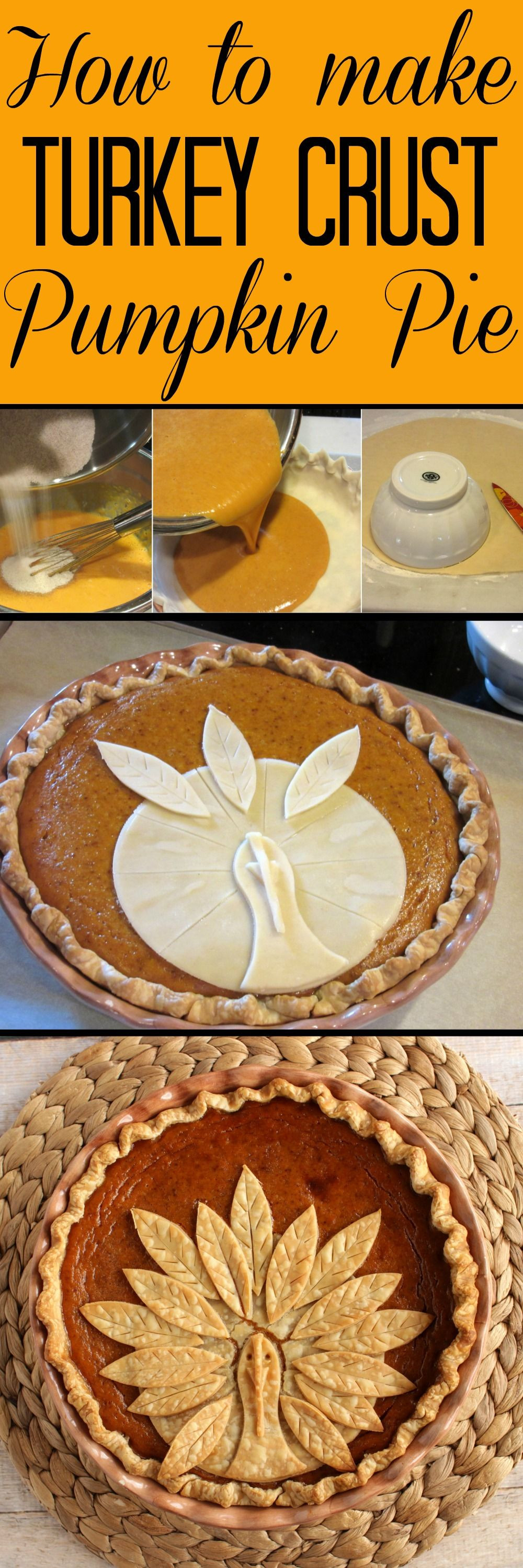 Thanksgiving Pumpkin Pie
 Adorable Turkey Crust Pumpkin Pie Recipe