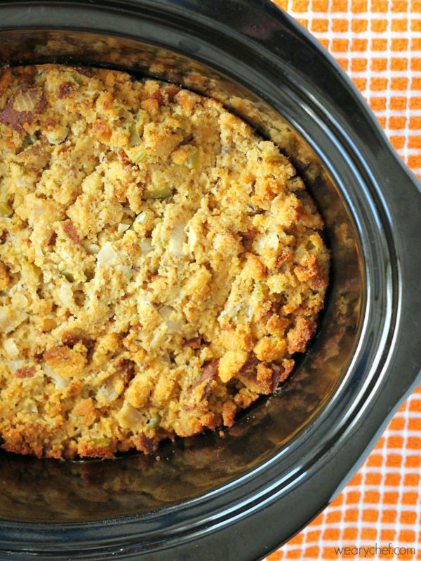 Thanksgiving Side Dishes Slow Cooker
 Slow Cooker Gluten Free Cornbread Dressing The Weary Chef