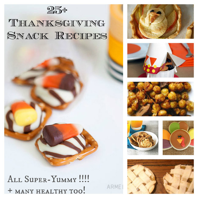 Thanksgiving Snacks Recipes
 25 Sweet Savory Thanksgiving Snacks &Treats for Kids