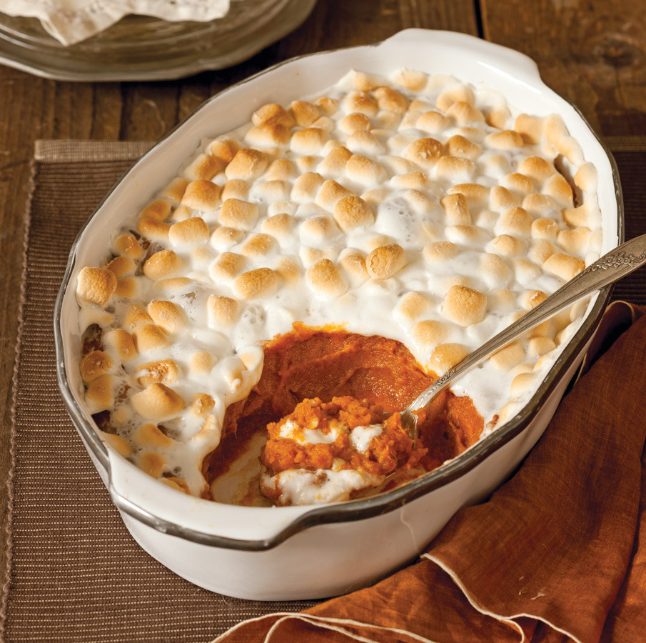 Thanksgiving Sweet Potatoes With Marshmallows
 Spiced Sweet Potato Casserole