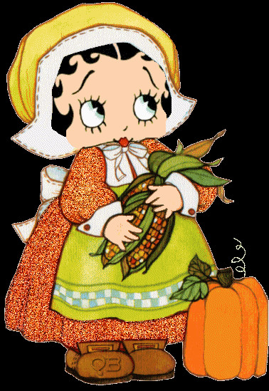 Thanksgiving Turkey Animated Gif
 Betty Boop Archive Betty Boop Thanksgiving