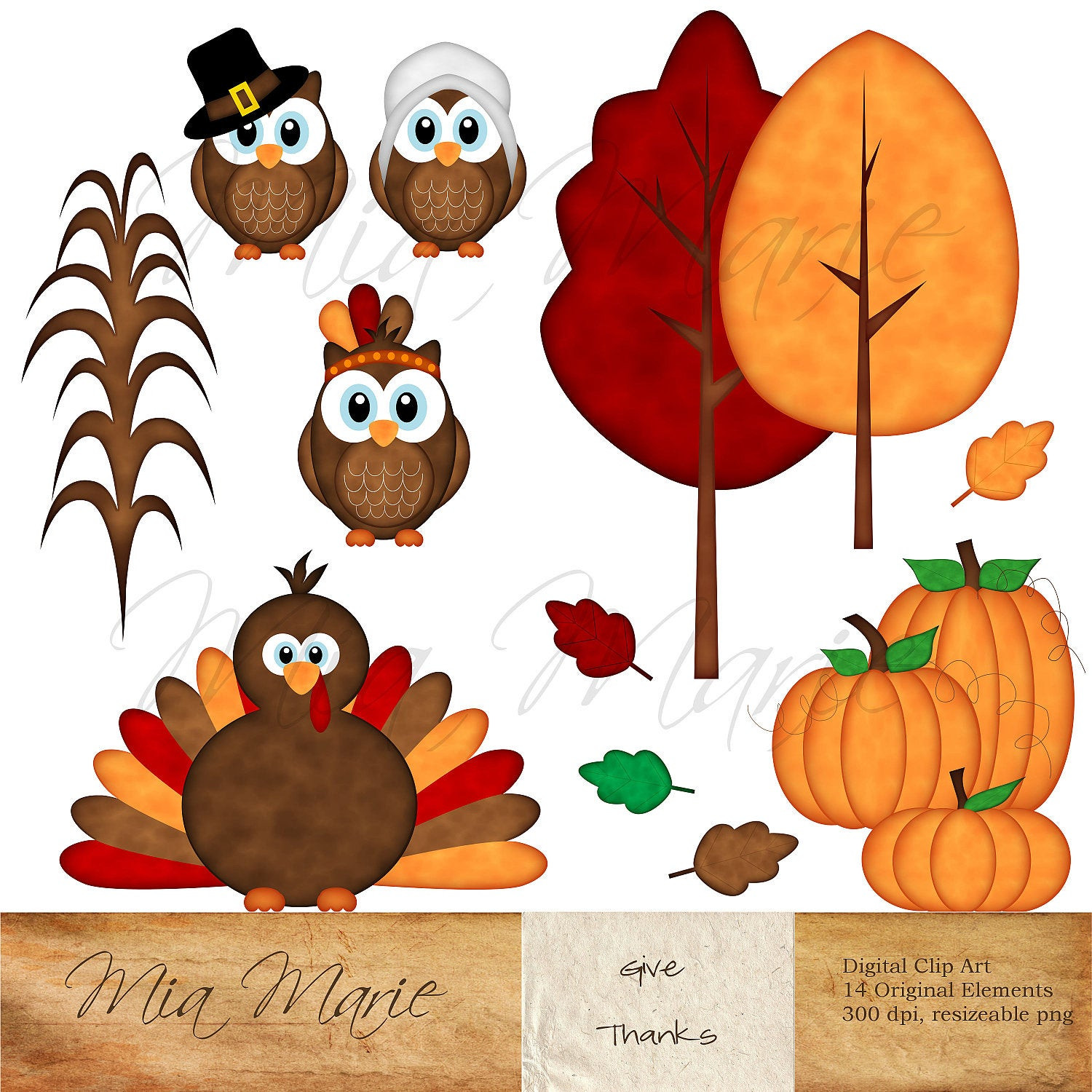 Thanksgiving Turkey Art
 INSTANT DOWNLOAD Digital Clip Art Thanksgiving clipart