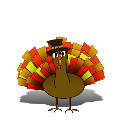 Thanksgiving Turkey Cut Out
 Thanksgiving Cartoon Turkey Pilgrim Cut Outs