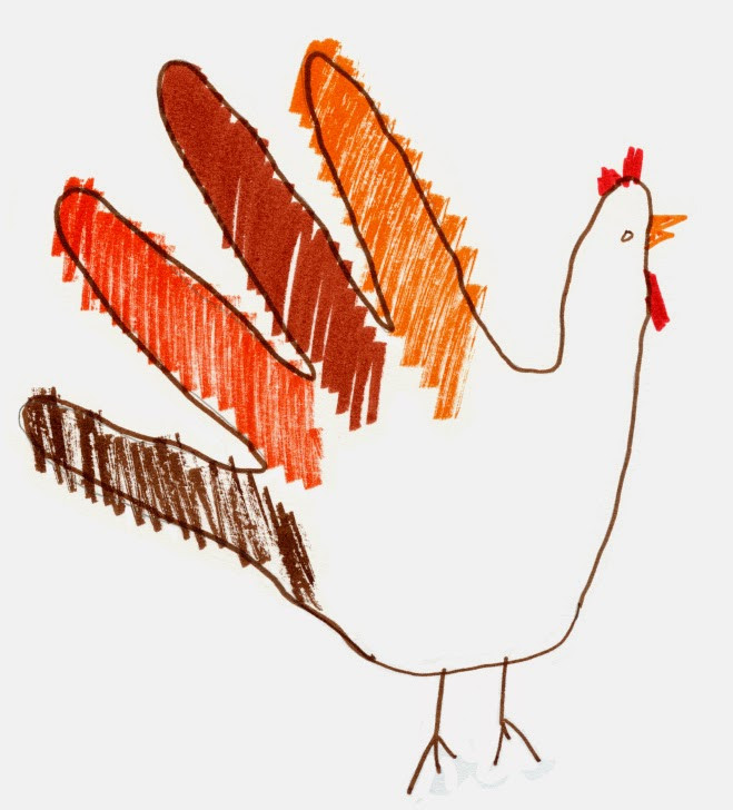 Thanksgiving Turkey Drawing
 Art by Dea Thanksgiving Art for Kids