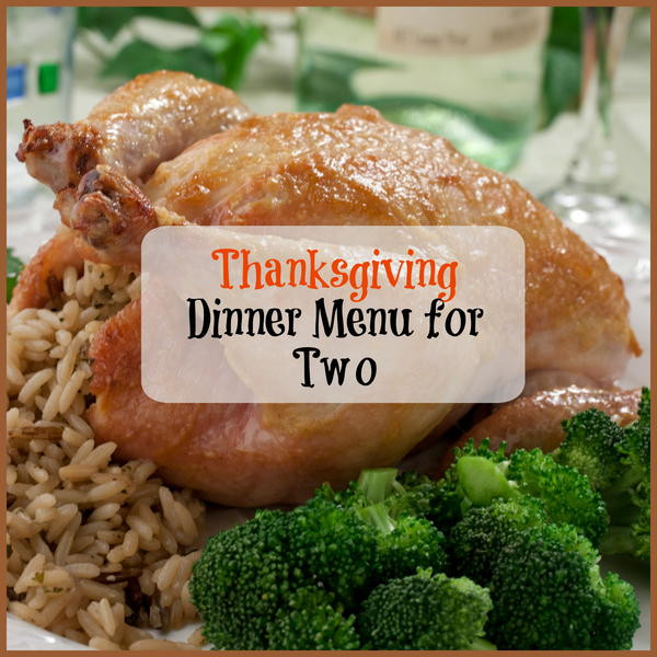 Thanksgiving Turkey For Two
 Thanksgiving Dinner Menu for Two