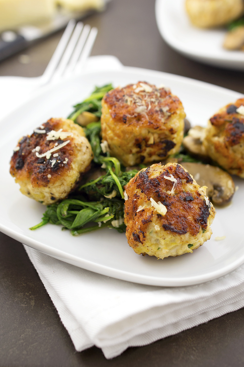 Thanksgiving Turkey Meatballs
 Turkey Meatballs With Arugula and Mushrooms