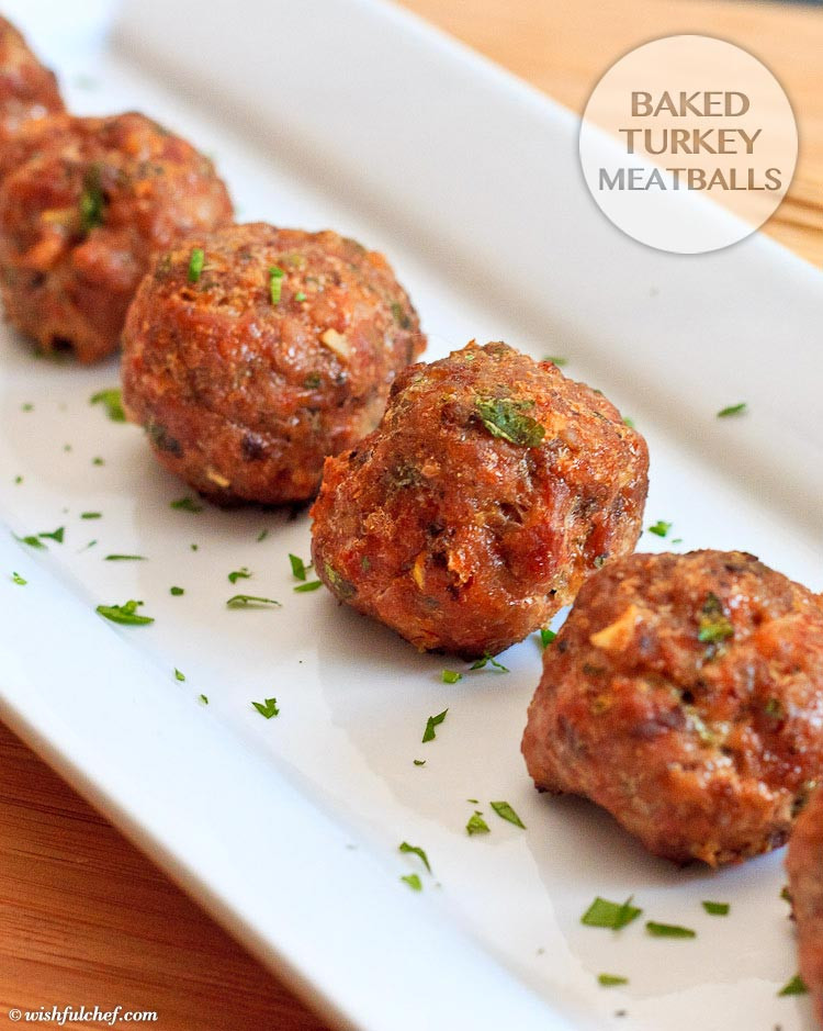 Thanksgiving Turkey Meatballs
 Baked Turkey Meatballs Wishful Chef