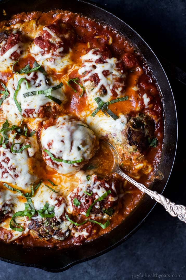 Thanksgiving Turkey Meatballs
 Cheesy Baked Turkey Meatballs in Marinara