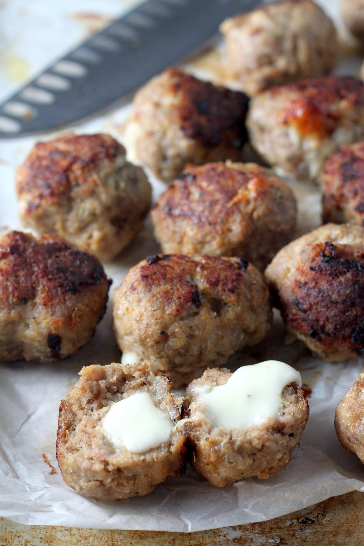 Thanksgiving Turkey Meatballs
 30 Minute Mozzarella Stuffed Turkey Meatballs with