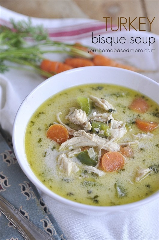 Thanksgiving Turkey Soup
 Turkey Bisque Soup your homebased mom