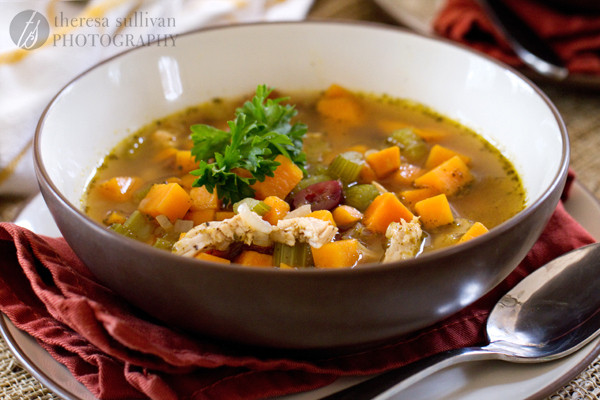 Thanksgiving Turkey Soup
 Thanksgiving Soup with Turkey Sweet Potatoes and