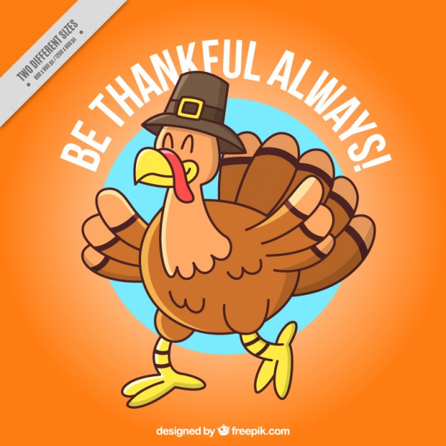 Thanksgiving Turkey Vector
 Background of nice hand drawn thanksgiving turkey Vector