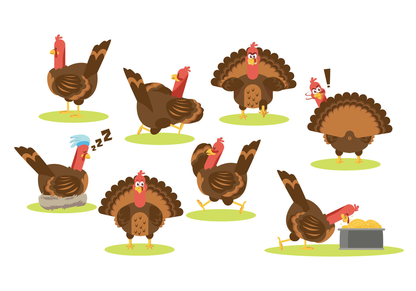 Thanksgiving Turkey Vector
 Free Cartoon Turkey Vector Download Free Vector Art