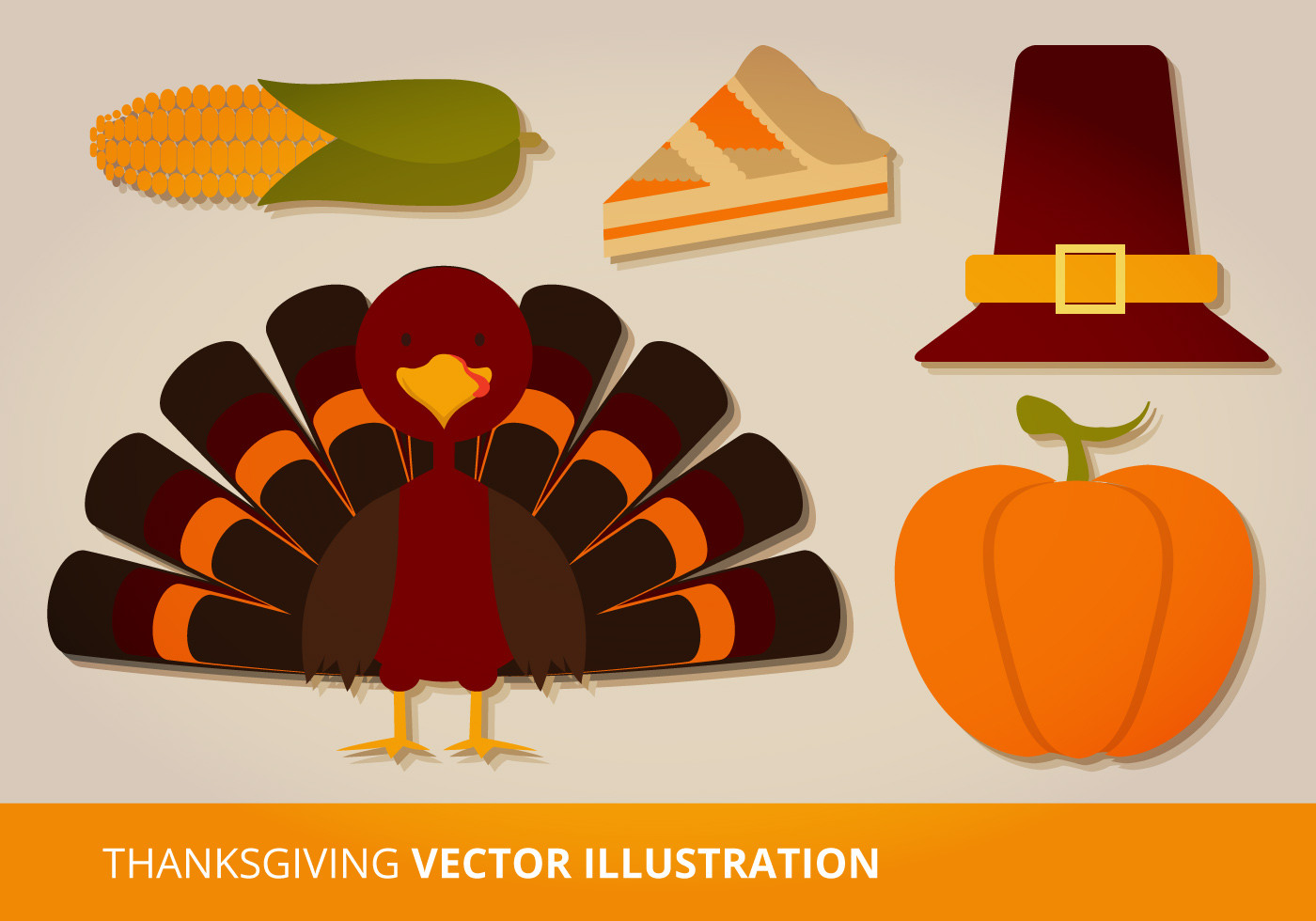 Thanksgiving Turkey Vector
 Thanksgiving Vector Set Download Free Vector Art Stock
