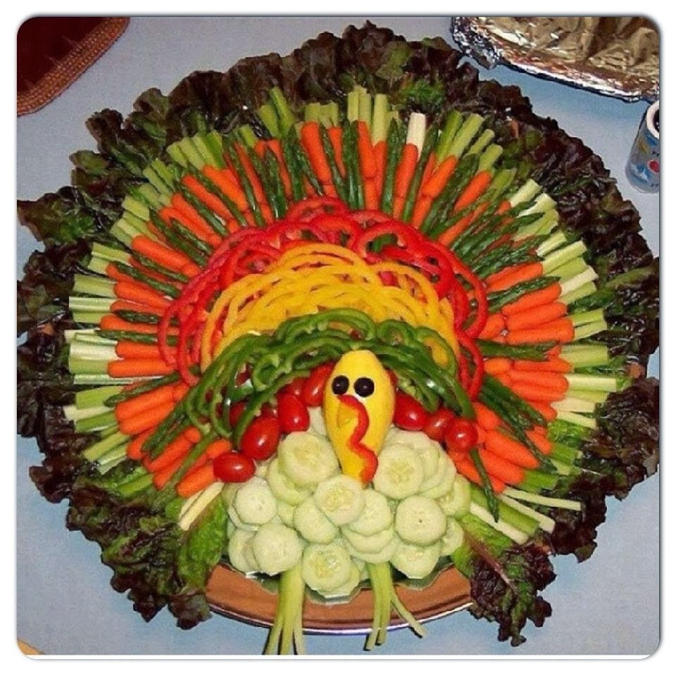 Thanksgiving Turkey Veggie Tray
 Sara Stakeley Thanksgiving Day Tips Tricks and Recipe