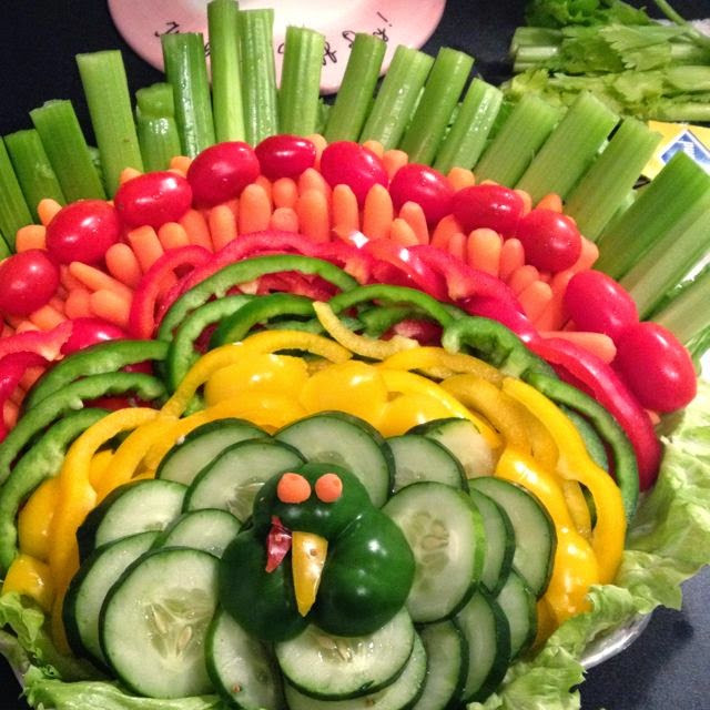 Thanksgiving Turkey Veggie Tray
 The fice Furniture Blog at ficeAnything 7 Tasty
