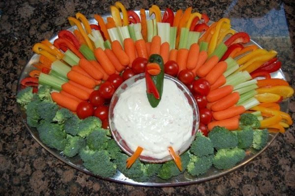 Thanksgiving Turkey Veggie Tray
 Yummy Cute and Fun Thanksgiving Day Ideas