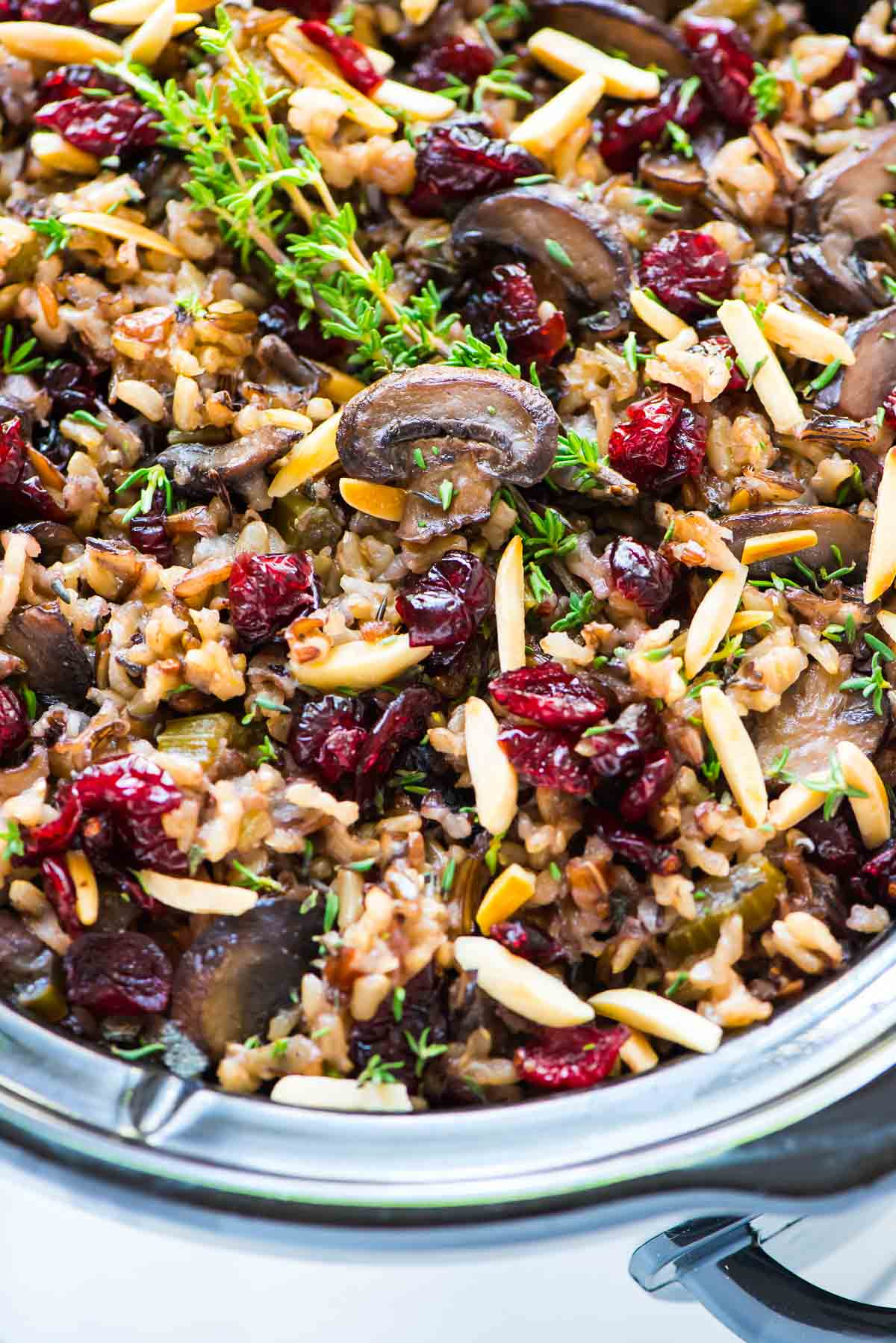 Thanksgiving Wild Rice Recipe
 Crock Pot Stuffing with Wild Rice Cranberries and Almonds