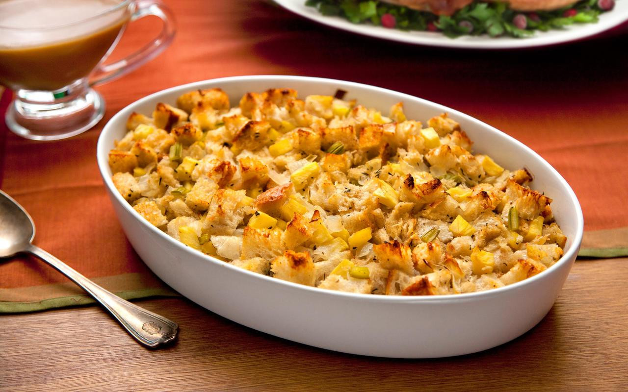 Traditional Thanksgiving Turkey Recipe
 Thanksgiving Stuffing with Apples and Sage Recipe Chowhound