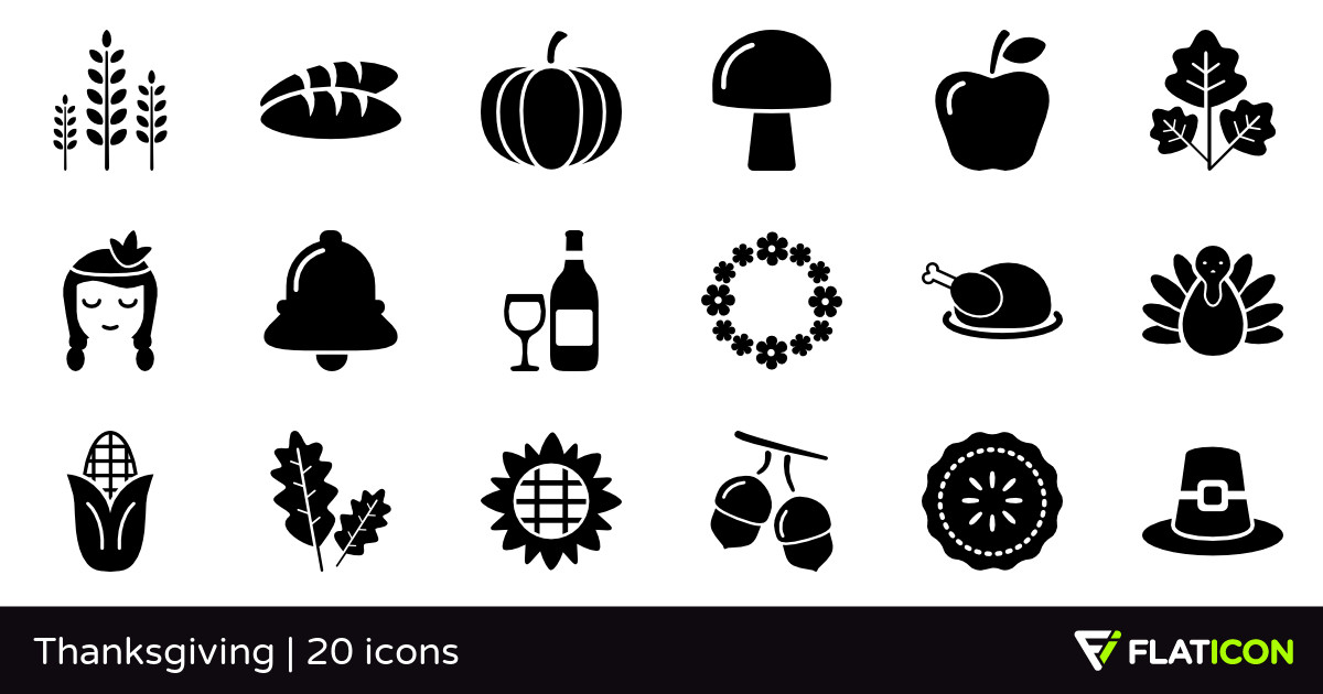 Turkey Icon For Thanksgiving
 Thanksgiving 20 free icons SVG EPS PSD PNG files