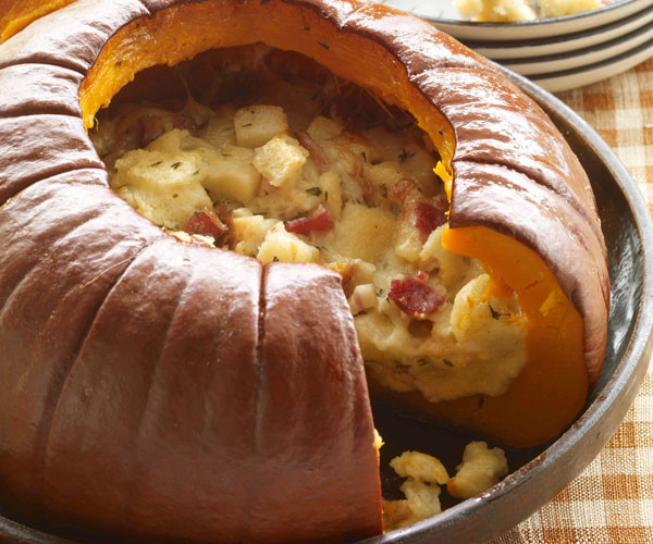 Turkey Recipes For Thanksgiving Dinner
 Pumpkin Stuffed with Everything Good Recipe FineCooking