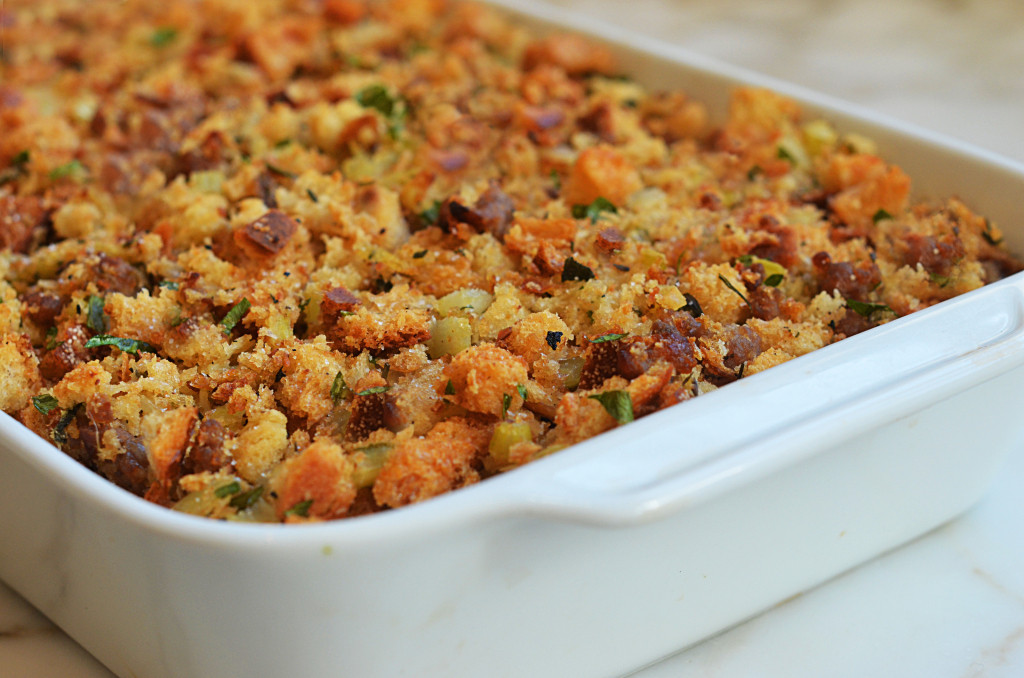 Turkey Sausage Stuffing Recipes Thanksgiving
 Easy Sausage & Herb Stuffing ce Upon a Chef