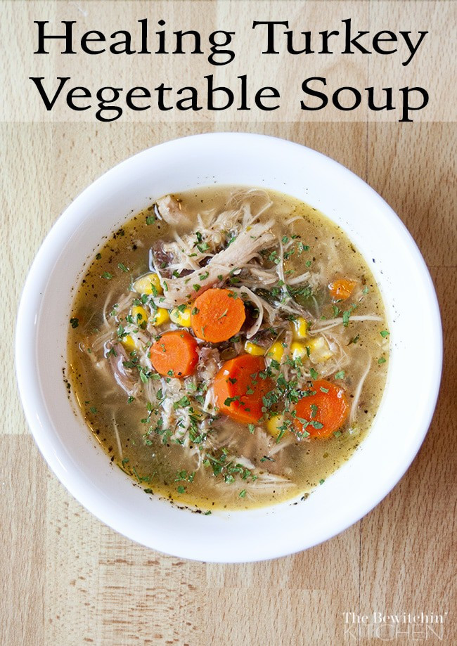 Turkey Soup From Thanksgiving Leftovers
 Turkey Ve able Healing Soup
