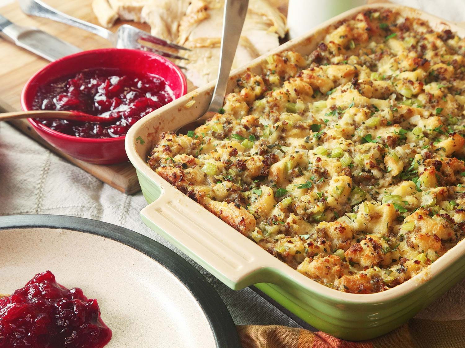 Turkey Stuffing Recipes For Thanksgiving
 Classic Sage and Sausage Stuffing Dressing Recipe