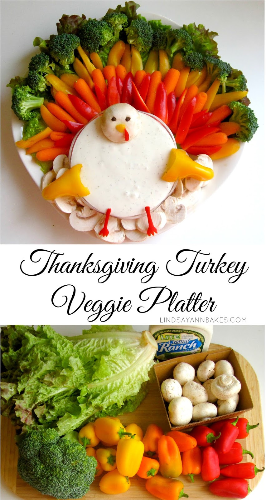 Turkey Veggie Platter For Thanksgiving
 Thanksgiving Turkey Veggie Platter Lindsay Ann Bakes