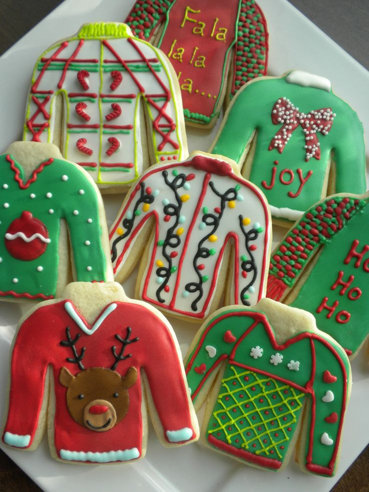 Ugly Christmas Cookies
 ugly sweater cookies
