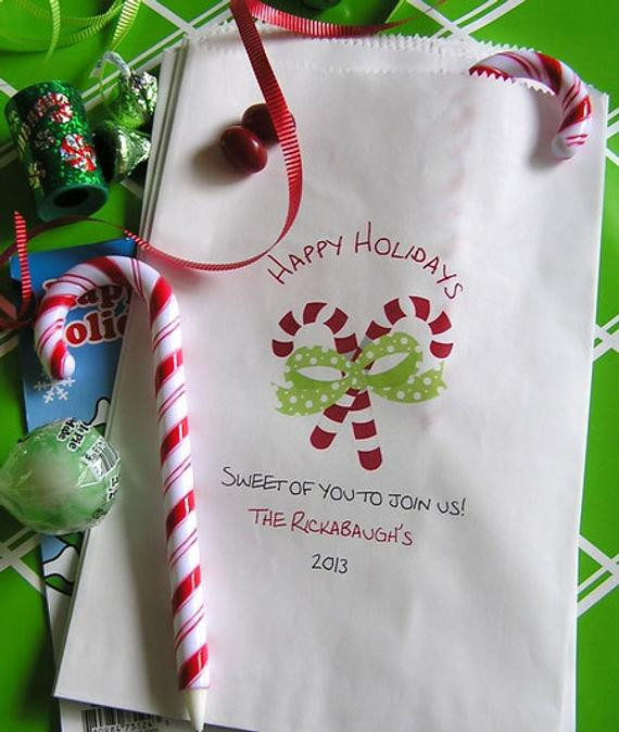 Unique Christmas Candy
 Items similar to Personalized Christmas Candy Treat Bags
