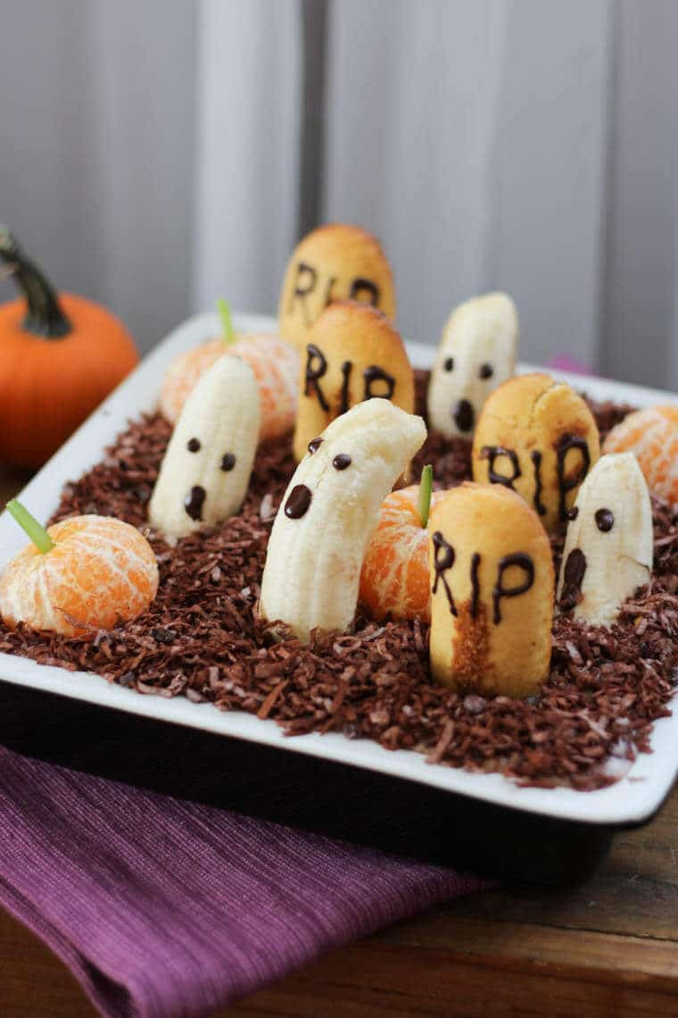 Vegan Halloween Desserts
 Healthy Halloween Dessert Dip Edible Graveyard