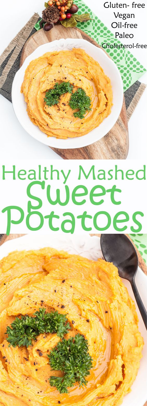 Vegan Sweet Potato Recipes Thanksgiving
 Healthy mashed sweet potatoes Thanksgiving sides and