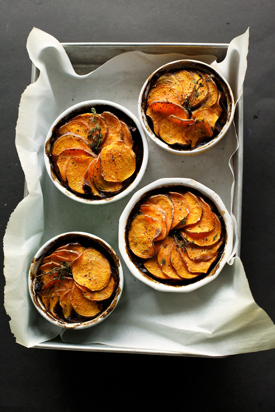 Vegan Sweet Potato Recipes Thanksgiving
 MUSHROOM & STOUT POT PIES WITH SWEET POTATO CRUSTS The