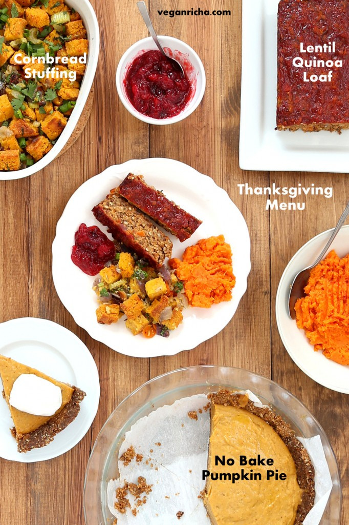 Vegan Thanksgiving Pie
 Vegan Lentil Quinoa Loaf Vegan Cornbread Stuffing Spicy