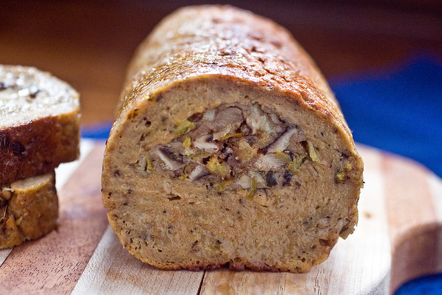 Vegan Thanksgiving Roast
 Seitan Roast Stuffed With Shiitakes And Leeks