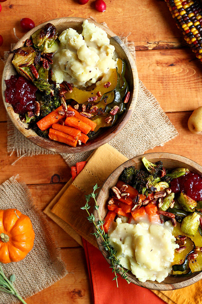 Vegetarian Thanksgiving Dish
 Roasted Vegan Thanksgiving Bowl I LOVE VEGAN