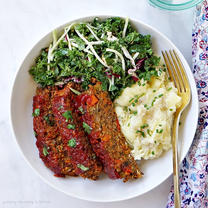 Vegetarian Thanksgiving Loaf
 Vegan Lentil Loaf Yummy Mummy Kitchen