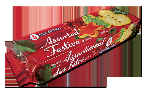 Voortman Christmas Cookies
 Assorted Festive