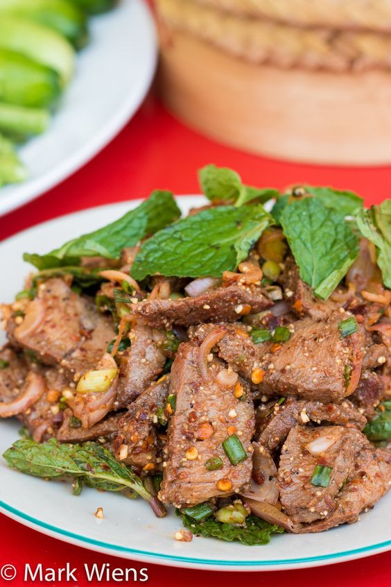 Waterfall Beef Salad
 Thai Nam Tok Recipe น้ำตกเนื้อ Waterfall Beef Salad