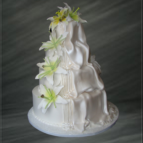 Waterfall Wedding Cakes
 Cascading Waterfall Wedding Cake Palermo s